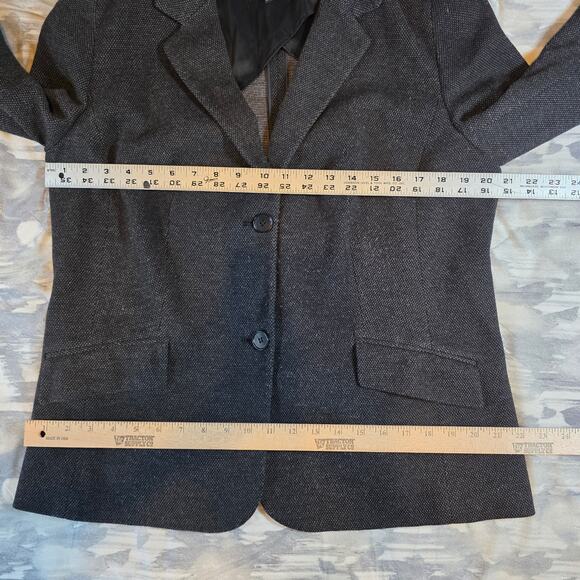 Talbots 2 Button Gray Tweed Blazer Pockets Jacket Coat Casual Women's 1X Gift - Picture 6 of 10